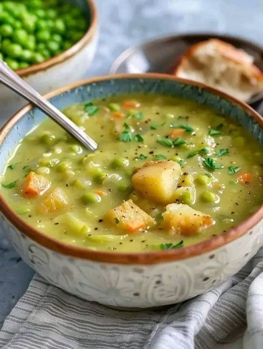 Creamy Pea and Potato Soup - CYSSERO