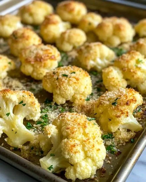 Crispy Roasted Cauliflower with Parmesan and Herbs - CYSSERO