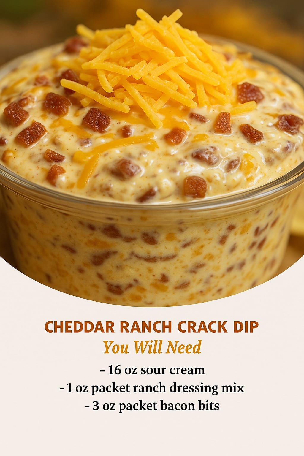 Cheddar Ranch Crack Dip - CYSSERO